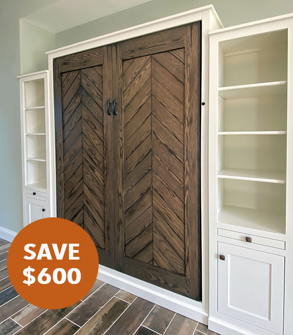 104 2t chevron showroom 600 save600 SALE — Save $600 Showroom Model<br>Full Vertical with Chevron Face Panels Two-Tone Finish <br>and Matching 18" Side Cabinets
$5992.0