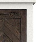 Solid Top Chevron Panel Door Style 150 Chevron Face Panel
with Solid Top